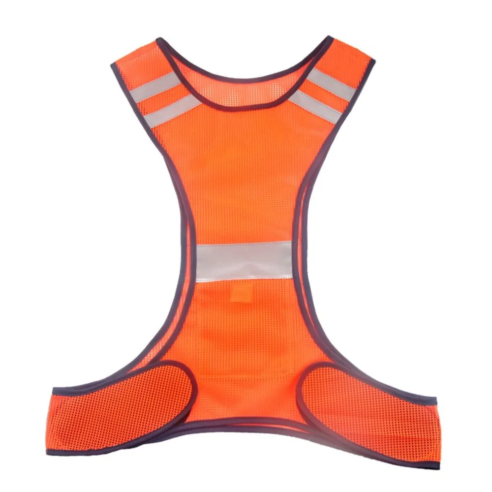 Бегущий светоотражающий жилет флуоресцентный жилет желтый оранжевый жилет безопасности для ночного наружного бега жилетки для верховой езды