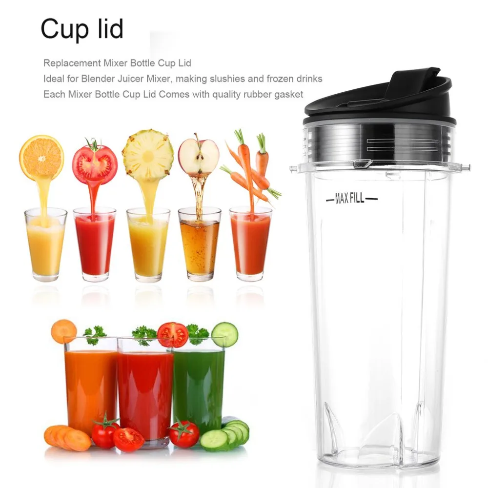 

Durable Blender Juicer Cup Lid Parts kitchen Sport Plastic Bottle Handle Cup Lid Ring Keep Juicer for NINJA