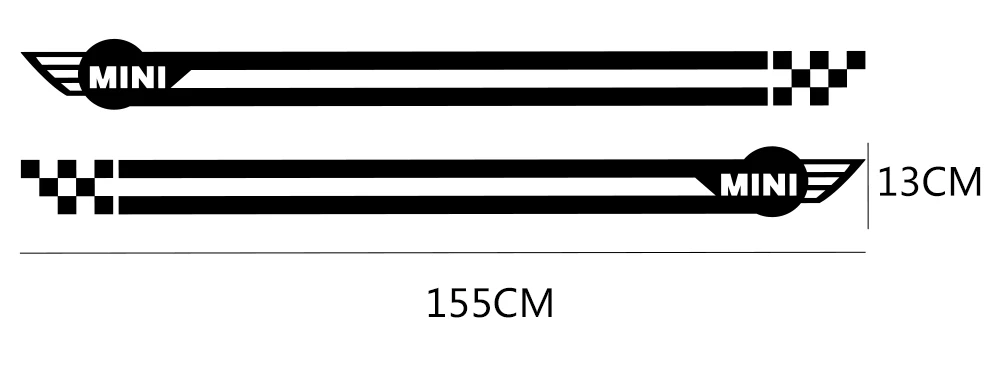 Наклейки для спортивных автомобилей длинные штаны с полосками, автомобильная виниловая наклейки своими руками для Mini Cooper R56 R57 R58 R50 R52 R53 R59 R61 R60 F60 F55 F56 F54