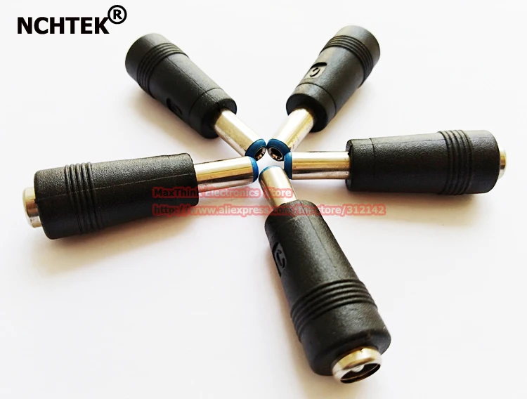 NCHTEK DC Power 5.5x2.5mm Female Plug to 5.5x2.1mm Male Jack Adapter Connector/Free shipping/100PCS | Обустройство дома