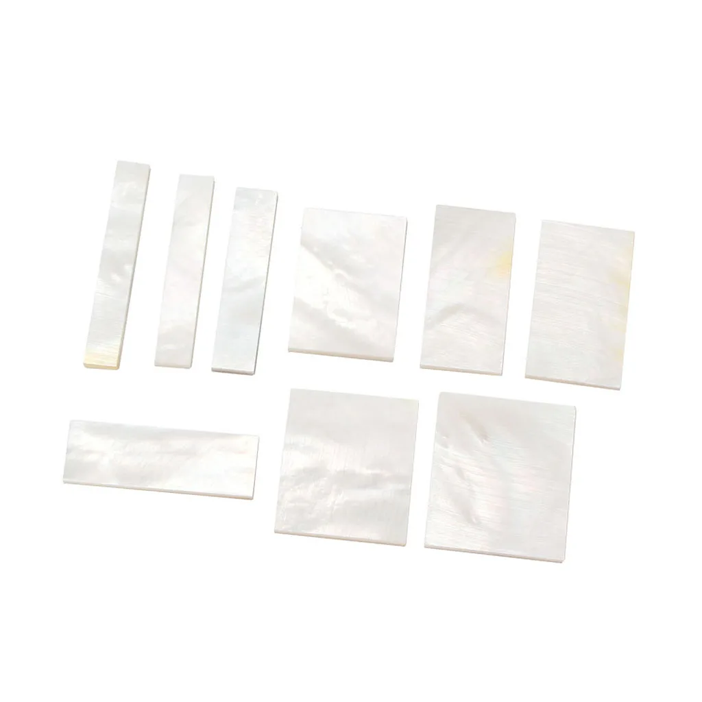White Mother of Pearl Shell Inlay Blank for Guitar Fingerboard Guitar Neck For Vintage Guitar Banjo Mandolin