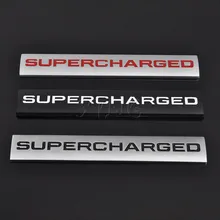 Etiqueta do carro emblema auto emblema decalque para supercharged land rover range rover sport audi a4 a5 a6 q3 q5 vw estilo do carro acessórios