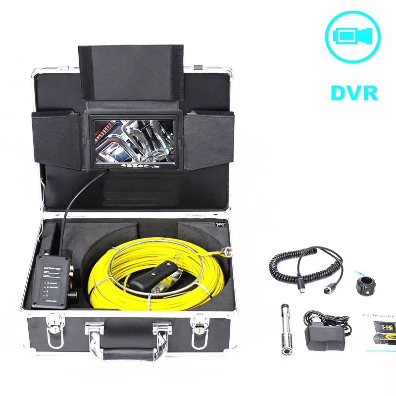 TP9200 Pipe & Wall Video Snake Inspection System with 7 Inch Color LCD