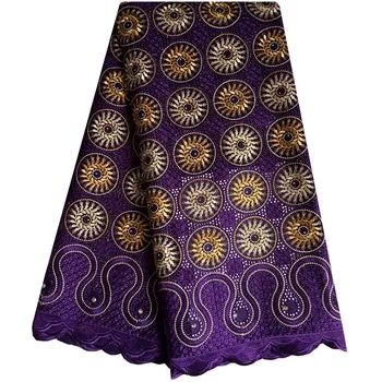 

African Dry Voile Lace Fabrics 2019 High Quality Nigerian Cotton Lace Fabric With Stones Swiss Voile Lace In Switzerland 1162