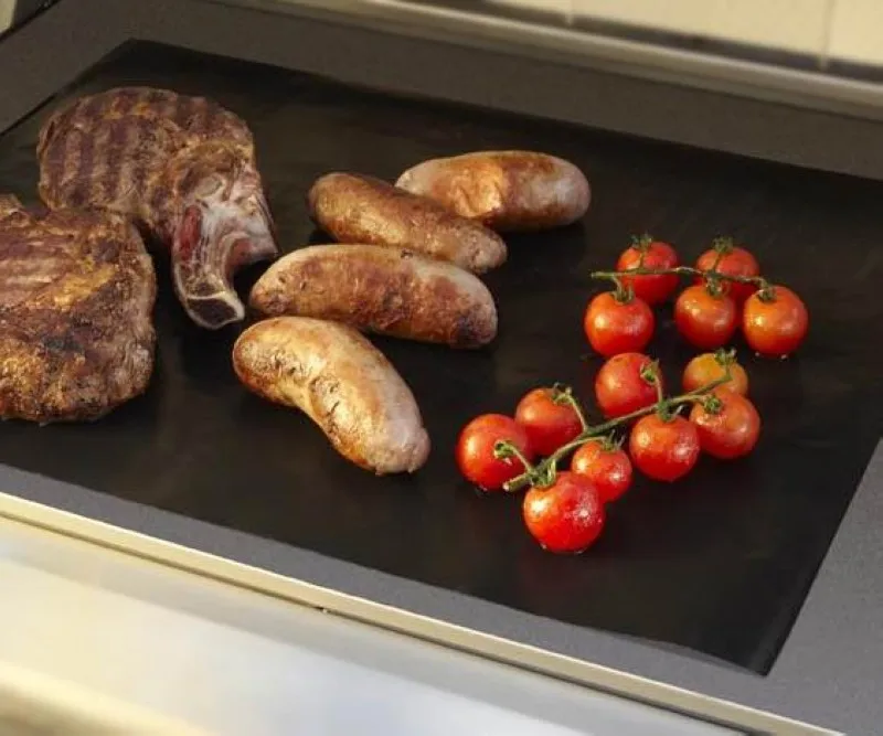 

2pcs Teflon non-stick reusable BBQ Grill Mats sheet baking mat for barbecue grill sheet cooking Outdoor BBQ Accessories 40*33CM