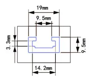 Drillpro 300-1220mm T-track T-slot Miter Track Jig T Screw Fixture Slot 19x9.5mm For Table Saw Router Table Woodworking Tool