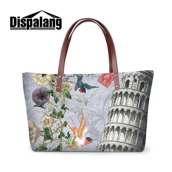 

Leaning Tower of Pisa Printed Women Handbags Large Capacity Shoulder Bag Designer Classic OL Bag Lady Beach Bag Bolsas Femininas