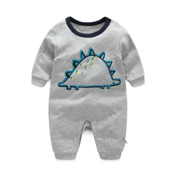 

2016 Dinosaur 0-24M new babygirl boy romper clothes one-piece jumpsuit brand costume toddler suit infant clothing 100% Cotton
