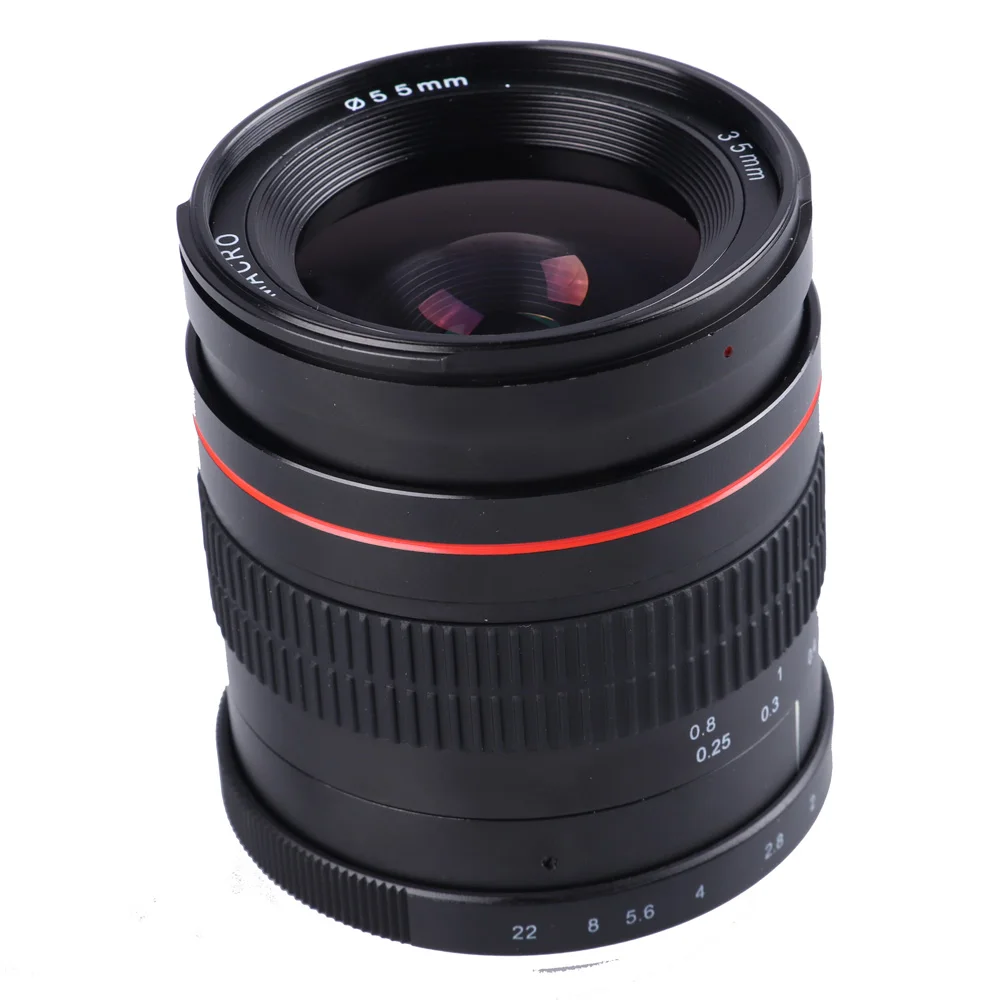 Lightdow objectif manuel 35mm F2.0 à grande ouverture, pour Nikon D850 D7300 D7100 D750 D610