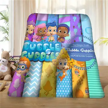 

Custom bubble-guppies-guess-who (1) Blanket Soft Fleece DIY Your Picture Decoration Bedroom Sofa Multi Size#928-01-56