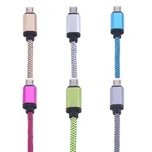 Nylon USB Cable for Samsung galaxy S7 HTC MEIZU SONY Android 25cm 1M 2M 3M Fast Charge wire Micro usb Cable