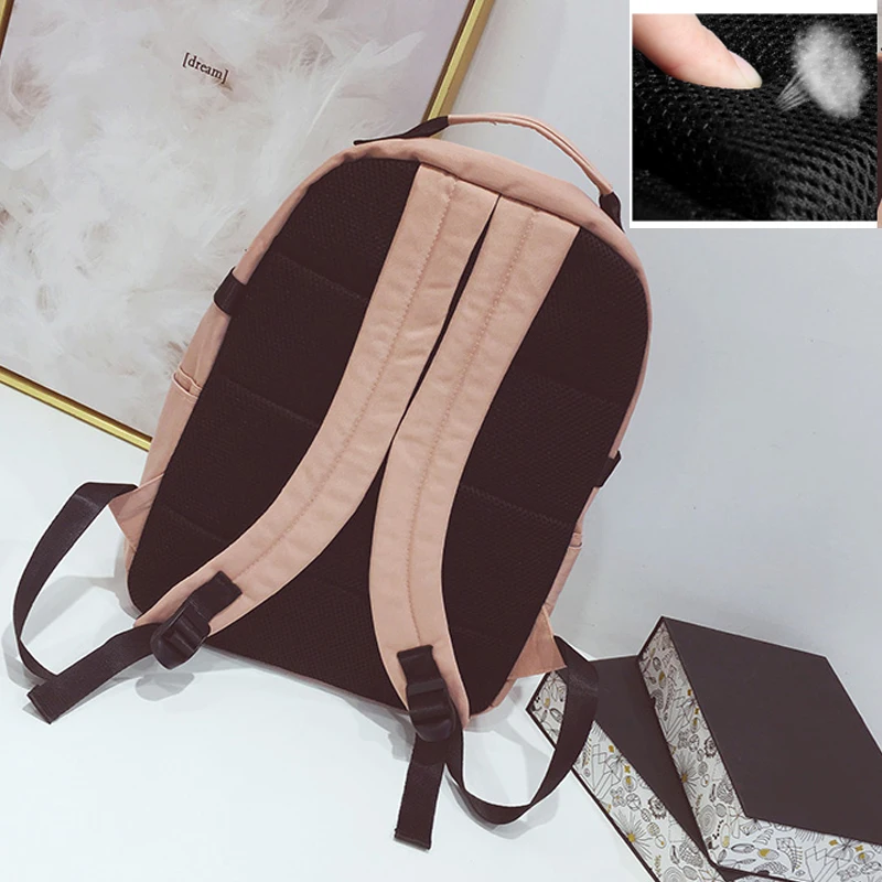 أحدث الإناث على ظهره للجنسين المرأة السفر Bagpack طلاب الجامعات المدرسة على ظهره محمول أكياس مع صافي جيب mochila موهير أحدث الإناث على ظهره للجنسين المرأة السفر Bagpack طلاب الجامعات المدرسة على ظهره محمول أكياس مع صافي جيب mochila موهير