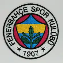 2 шт. Футбольная фуссбол клубная команда Fenerbahce логотип Железный на патч Aufnaeher аппликация Buegelbild вышитые