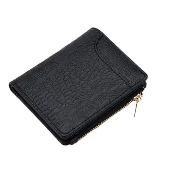 

Fashion Simple Bifold Faux Leather Men Short Wallet Purse Card Cash Holder Gift