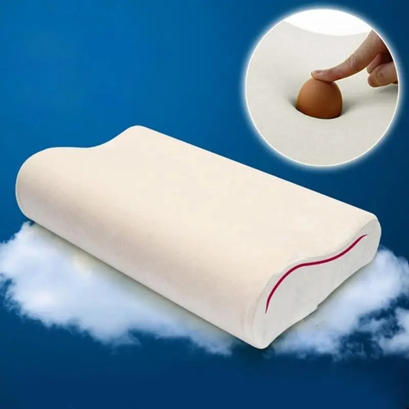 

Orthopedic Neck Pillow Fiber Slow Rebound Memory Foam Pillow Cervical Health Care Latex Neck Pillow