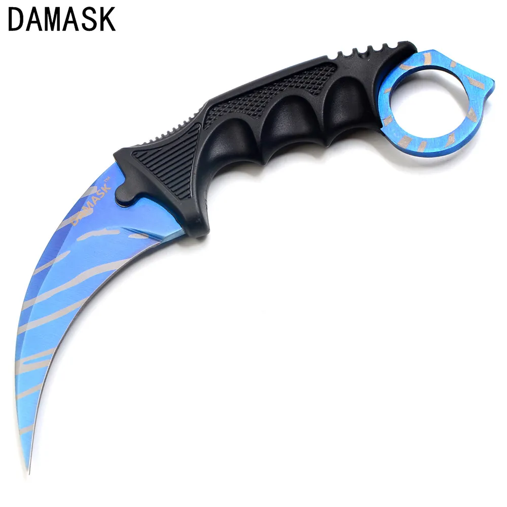 Одежда высшего качества открытый Ножи дамасской бренд csgo Counter Strike Karambit Открытый