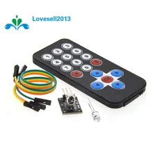 1 компл. Инфракрасный пульт дистанционного управления модуль беспроводной ИК приемник модуль DIY Kit HX1838 для Arduino Raspberry Pi