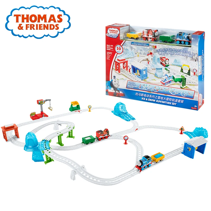 Томас и его друзья электрический игрушечный поезд для детей пластиковый Железнодорожный строительный трек автомобиль коллекция игрушек поезд Томас DHC78
