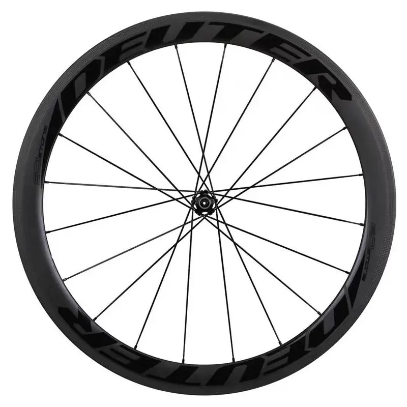 Best DEUTER Carbon 50mm Clincher Wheelset 700C 3K Matte Bike Wheels Road Bicycle F100/R130mm Wheel 4 bearin Hub 11 Speeds Bike Parts 4