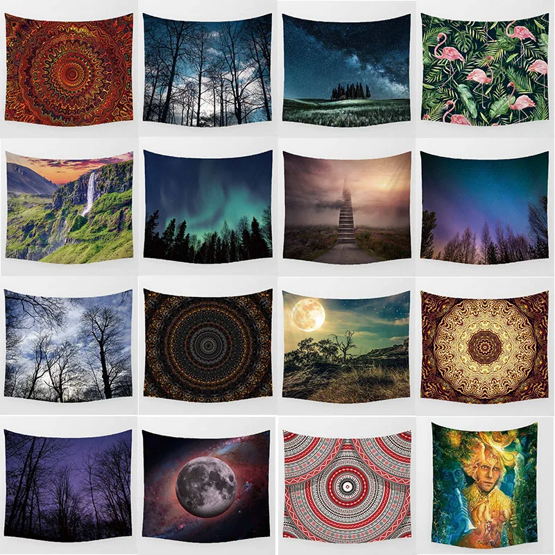 

Hot sale large high-definition mandala forest large tapestry wall hanging tapestry home decoration wall tapestry