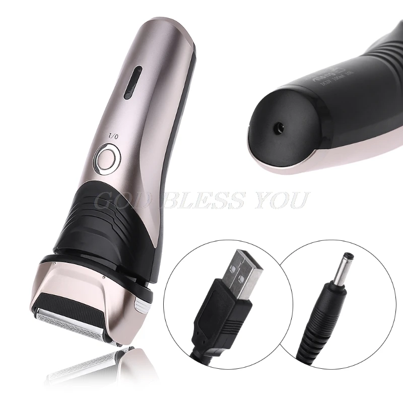 

Portable Men's Shaver Beard Rechargeable Electric Shaving Razor with Twin Heads