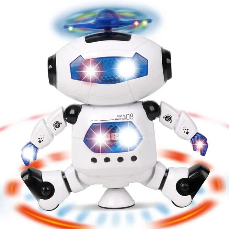 

HOT! Smart Space Dance Robot Electronic Walking Toys With Music Light Gift For Kids Astronaut Toy to Child gift