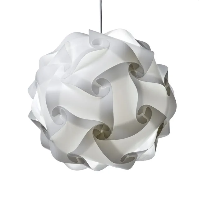 2 pièces pendentif de plafond bricolage iq puzzle lampe abat jour