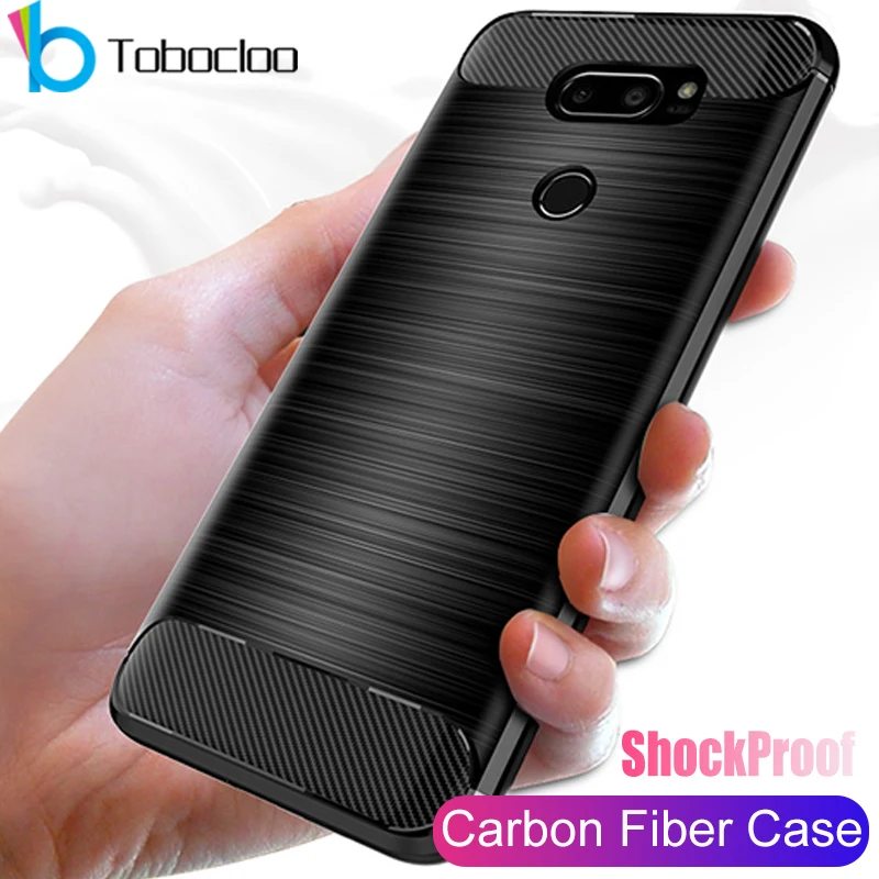 

Case for LG G6 G7 ThinQ Plus Q7 alpha Q6 Plus V30 V30s Cases Carbon Fiber Phone Cases Silicone Soft Fashion TPU Back Cover