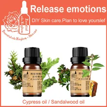 100% Pure Plant Essential Oil Cypress / Sandalwood Convergence Pores Improve Red Blood Release emotions SET Shrink pores