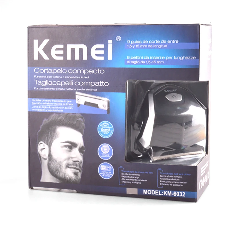 Kemei ручная машинка для стрижки волос моющаяся машинка для стрижки волос Бритва профессиональный триммер для волос Инструменты для укладки прямая бритва