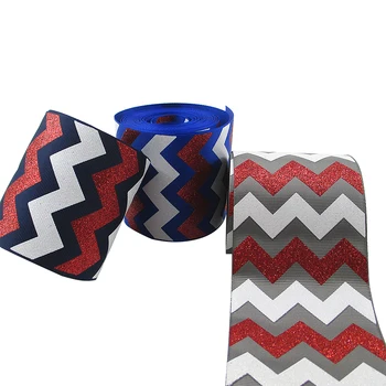 

New 3"75mm Stripe Flower Star Printed Polyester Grosgrain Ribbon 5yds,DIY Handmade materials,wedding gift wrap,50Yc2801