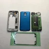 Carcasa completa para Samsung Galaxy S5 G900 i9600 G900F G900H, Marco medio, cubierta trasera de batería, reemplazo S5 + pegatinas ► Foto 2/6