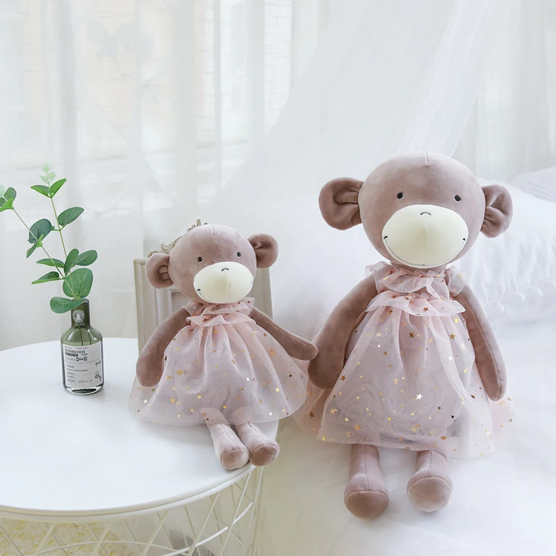 

30/45cm Cute Hippo Plush Toy Soft Stuffed Cartoon Animal Sweet Hippo Dolls Veil Bear Toy Bedroom Decoration Girls Best Gift