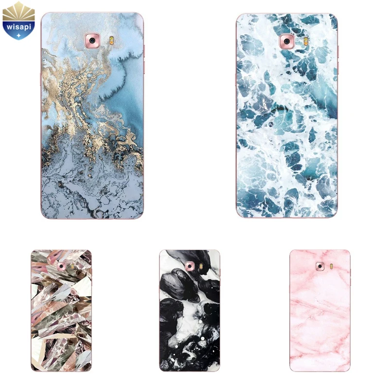 

For Samsung Galaxy Grand Prime G530 Shell For Galaxy C5 C7 C9 Pro Phone Case For C5000 C7000 Coque TPU Marble Lines Design