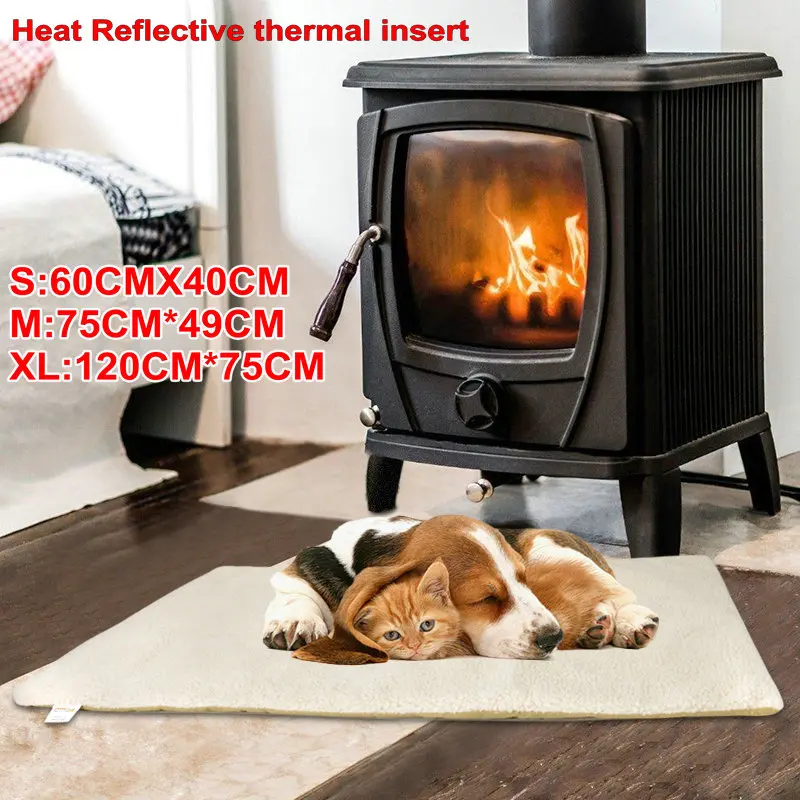 Нагревательная кровать для собаки кошки r Multifunction Self-Heating собака с подогревом матрац коврик для клетки кровать большая собака мягкая моющаяся подушка