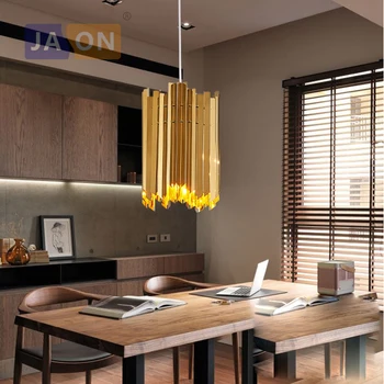 

led e14 Postmodern Alloy Golden Chrome LED Lamp LED Light.Pendant Lights.Pendant Lamp.Pendant light For Dinning Room Foyer