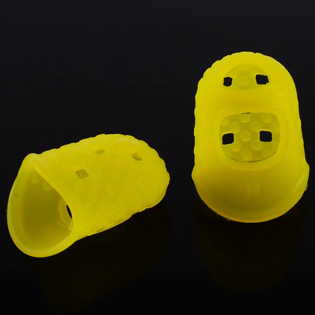 12Pcs/set Silicone Finger Guards Guitar Fingertip Protectors For Ukulele Guitar Against the Press Finger Ballad Guitar Parts