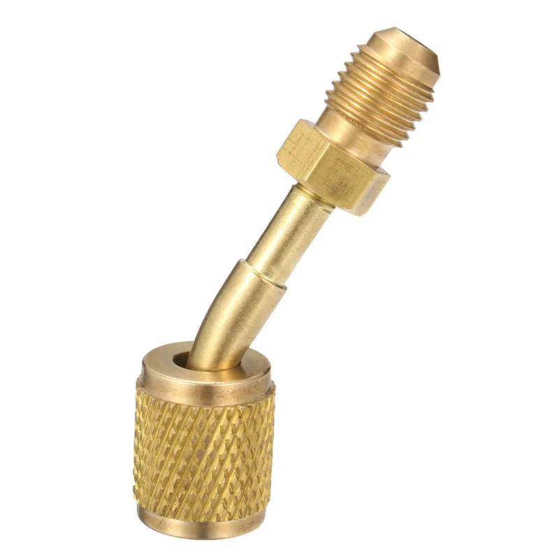 DWZ  New Split Ductless Service Port Adapter R410a 5/16" SAE Female to 1/4" SAE Male