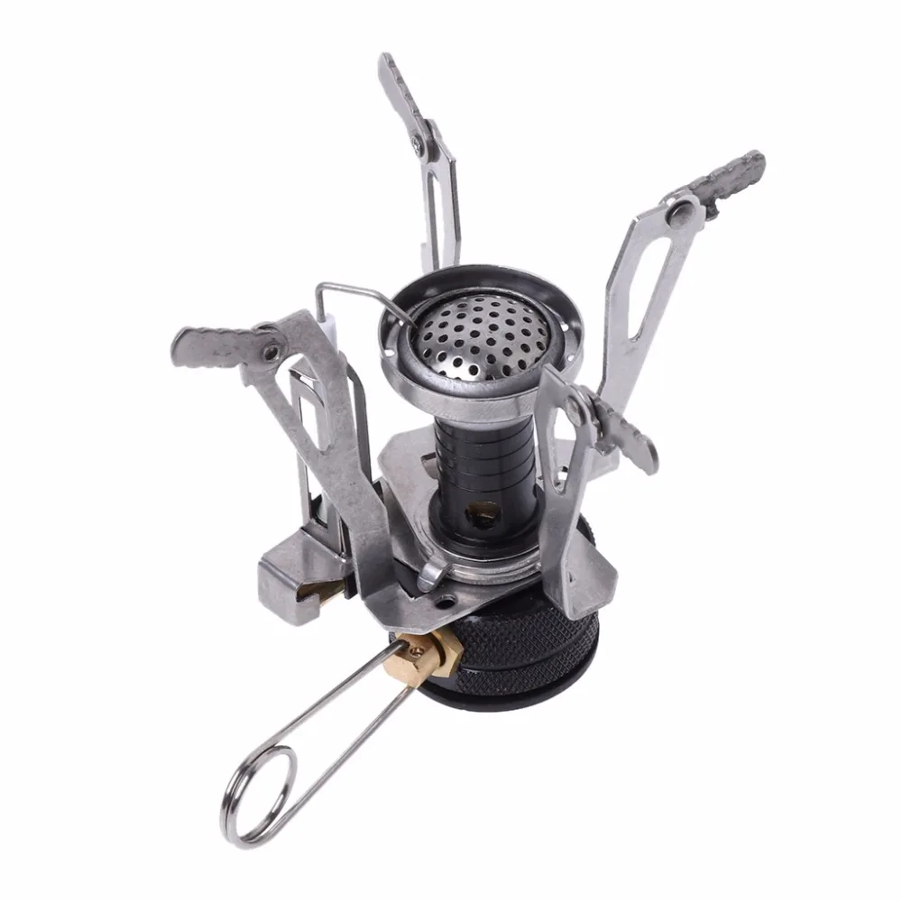 

Ultralight Backpacking Canister Travel Camp Stove with Piezo Ignition Hot