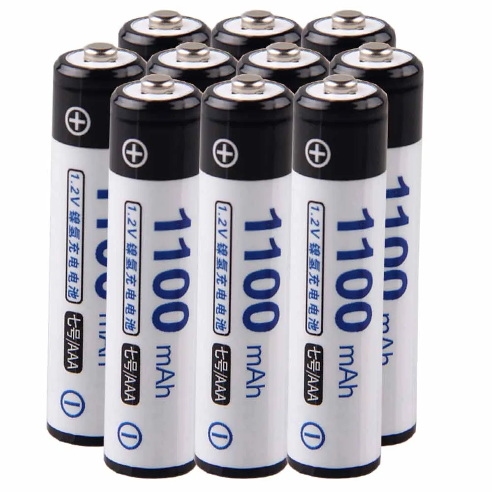 

Lowest price 10 piece AAA battery 1.2v batteries rechargeable 1100mAh nimh battery for power tools akkumulator