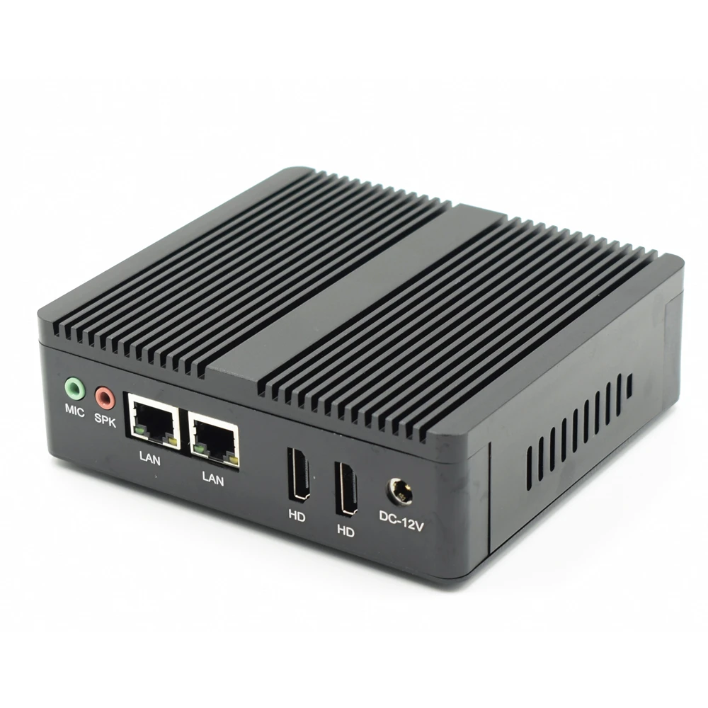 

Eglobal Fanless Mini PC With CPU 3160 J1900 Quad Core Windows 7 10 Linux Dual Nics Pfsense Router Firewall Server AES-NI WIFI