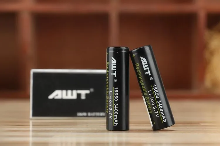 

4PCS ICL AWT 18650 3.7V 3400mah 35A battery black skin rechargeable li-lon Vape Electronic cigarette power batteries