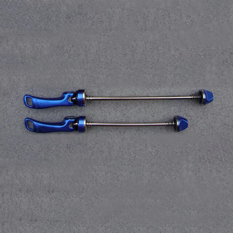 1 пара велосипедных шампуров сверхлегкие быстросъемные шампуры для MTB шоссейного велосипеда WHShopping - Цвет: Синий