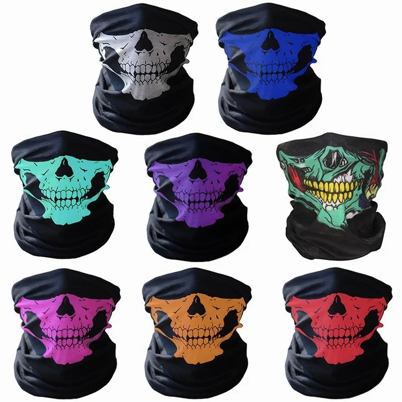 

100pcs Skull Design Multifunctional Bandana Ski Sports Motorcycle Biker Scarf Face Masks