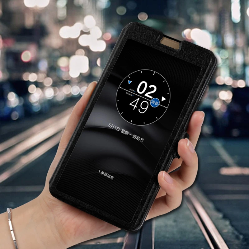 Роскошный флип-чехол для телефона BQ Aquaris ULite UPlus U2 V/VS чехол с окошком для просмотра кожаный защитный чехол для U Lite Plus