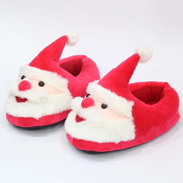 home slippers new winter couples, hard skid, home Santa Claus, floor ...