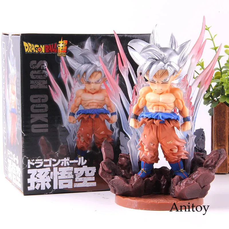 

Goku Dragon Ball Silver Hair Son Goku Figure Q Version Anime Action Figure PVC Collection Model Toy