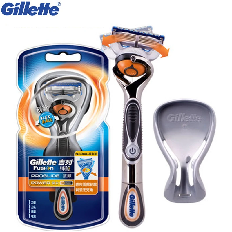 

Gillette Fusion Proglide Flexbal Shaving Power Electric Shaving Razor fit Men Machine1 Razor Handle 1Razor Blade