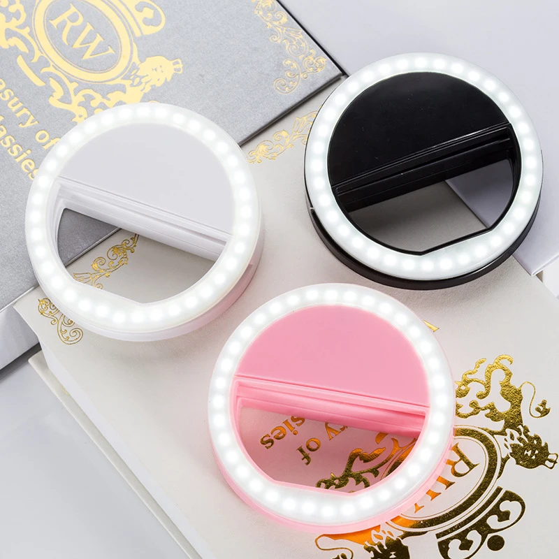  Z35 Mobile phone Selfie Ring Flash lens beauty Fill Light Lamp Portable Clip for Photo Camera For C - 32894276465