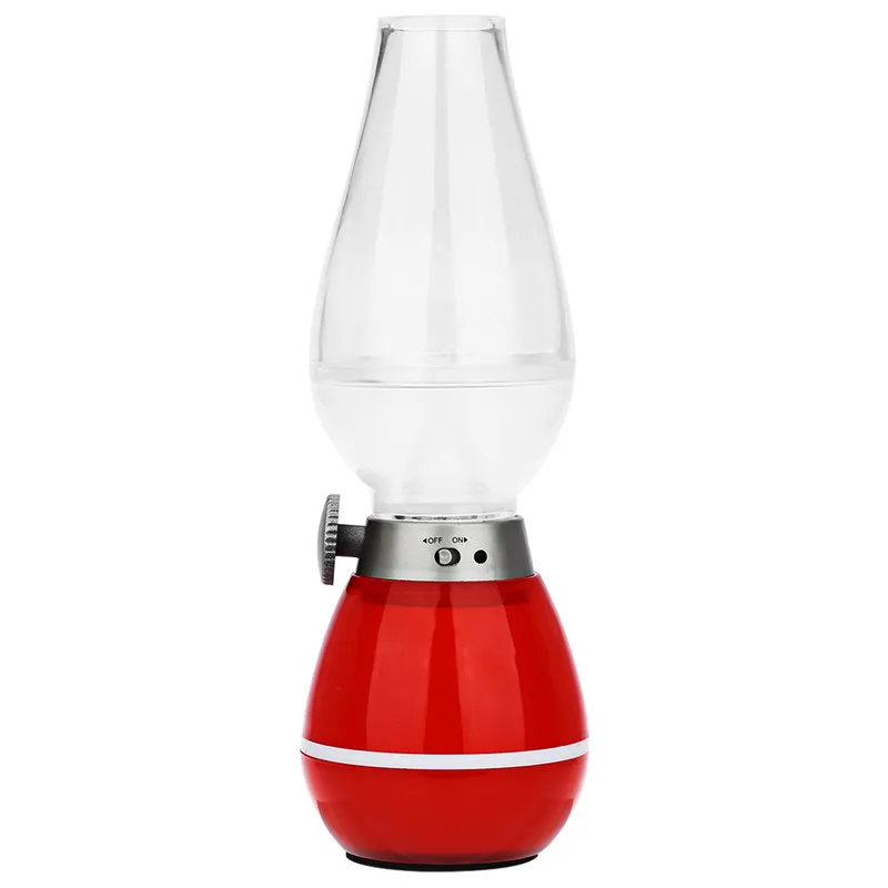 Retro Classic Blow Light LED USB Rechargeable Blowing Control Kerosene